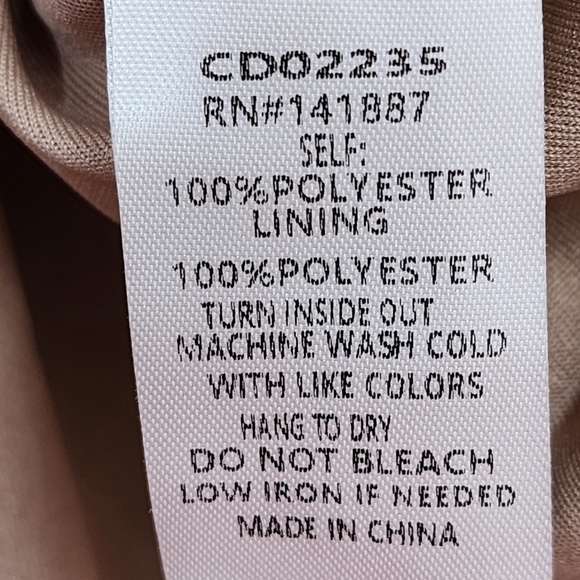 TCEC Women's Taupe Floral Jacquard Bubble Hem Mini Dress - Picture 6 of 6